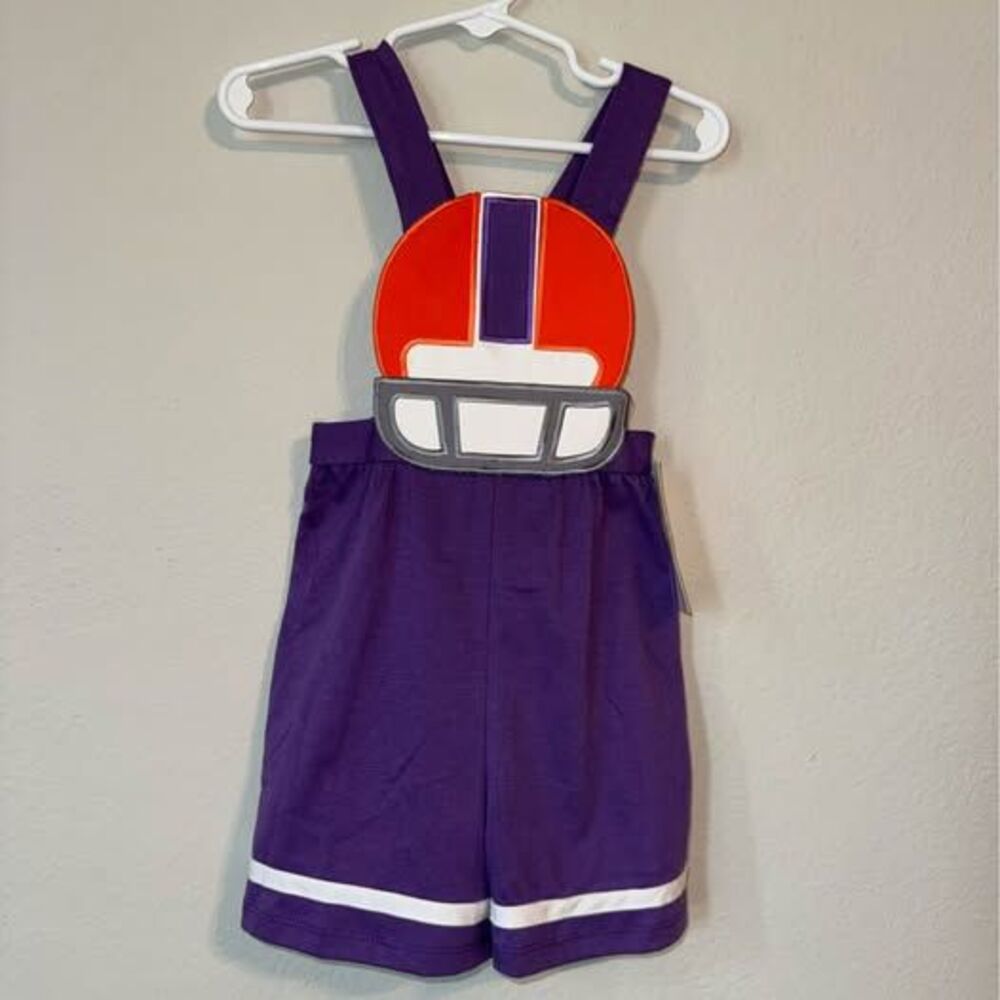 Haley's Closet 2T NWT Football Romper Clemson